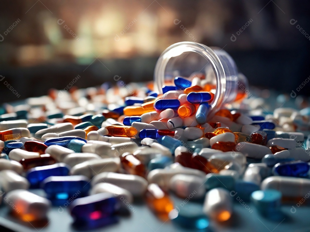 Muitos remédios espalhados