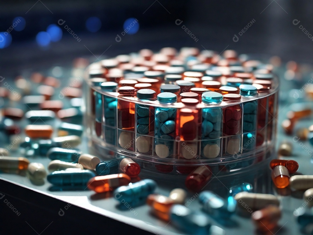 Caixa de guardar comprimidos