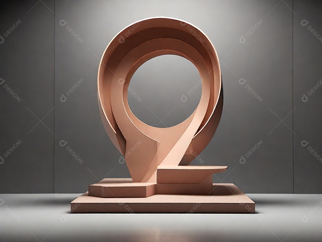 Moderna e ousada decoração em escultura