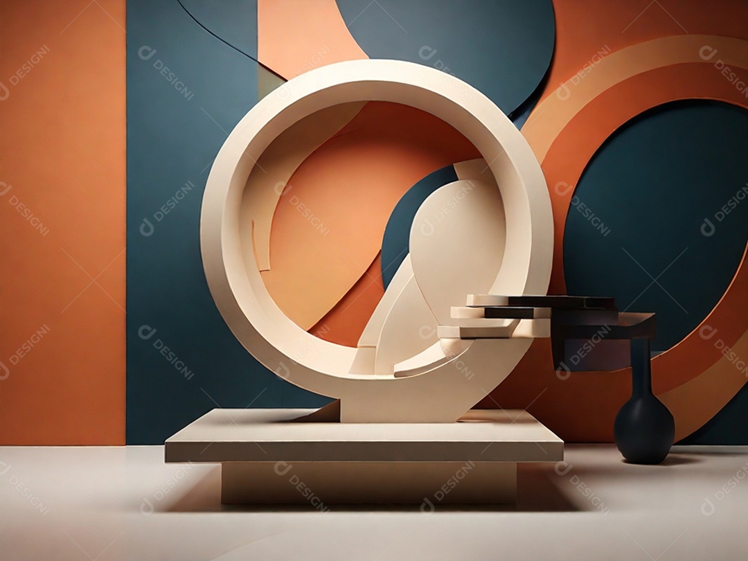 Decoração escultura moderna