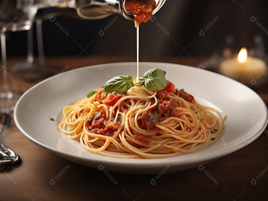 Macarrão com molho de tomate