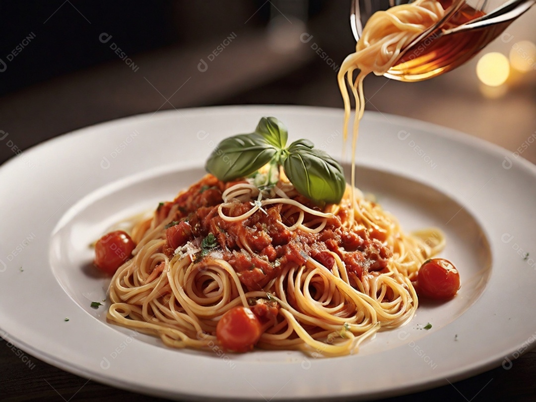 Macarrão com molho de tomate