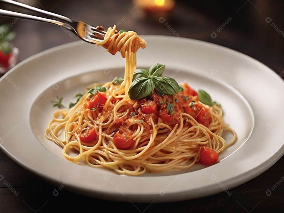 Macarrão com molho de tomate