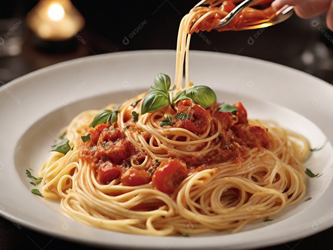 Macarrão com molho de tomate
