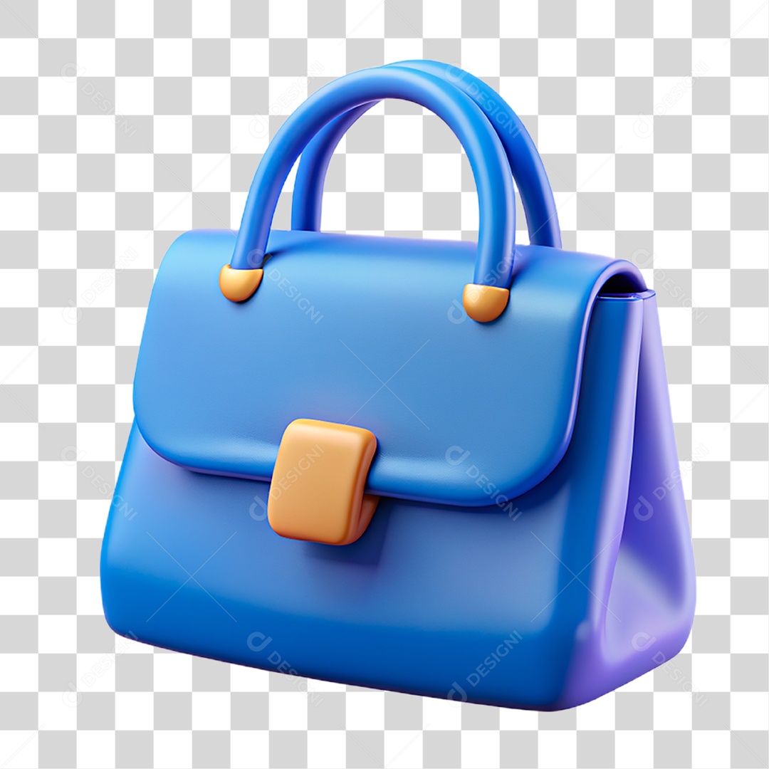Bolsa Azul PNG Transparente