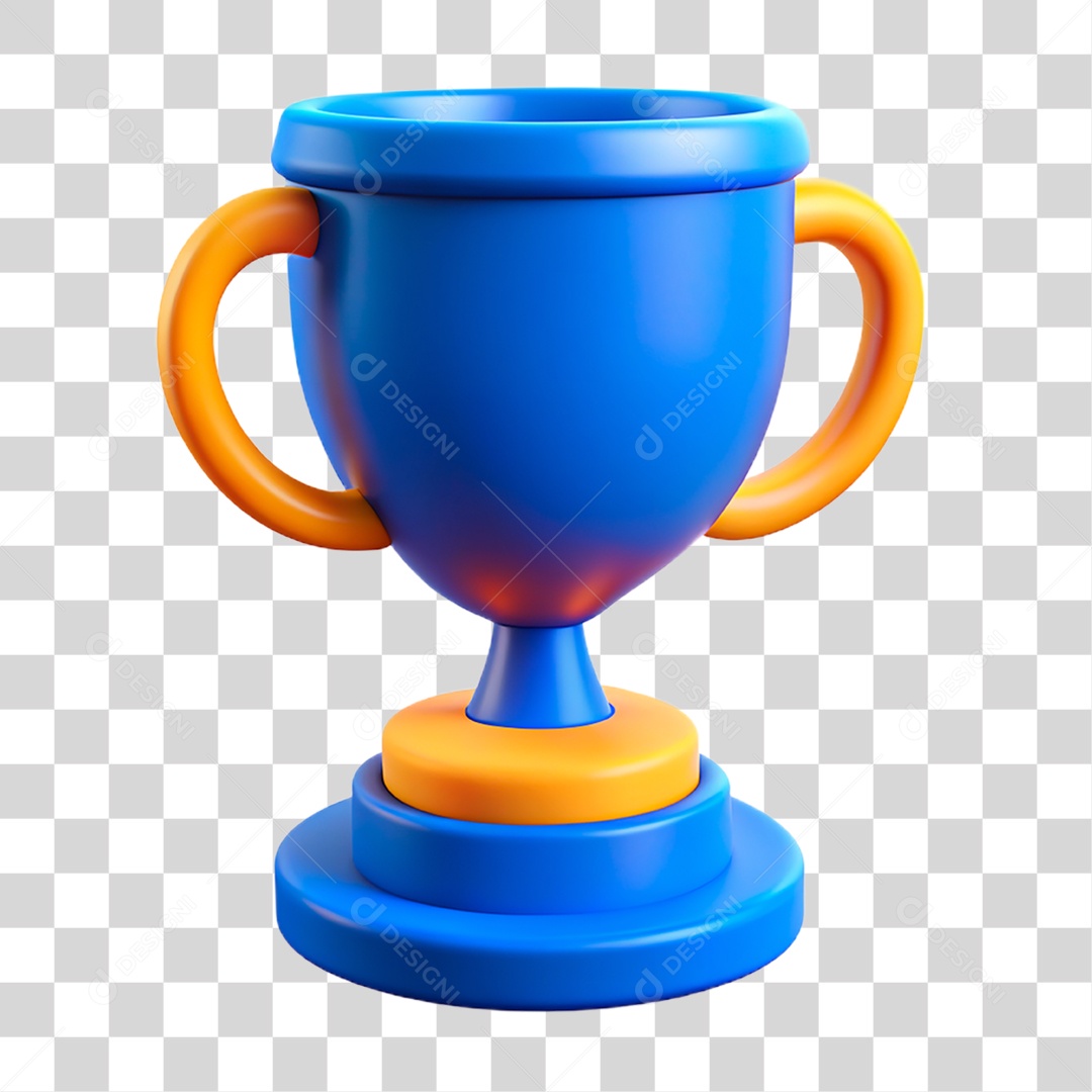 Blue Transparent PNG Trophy