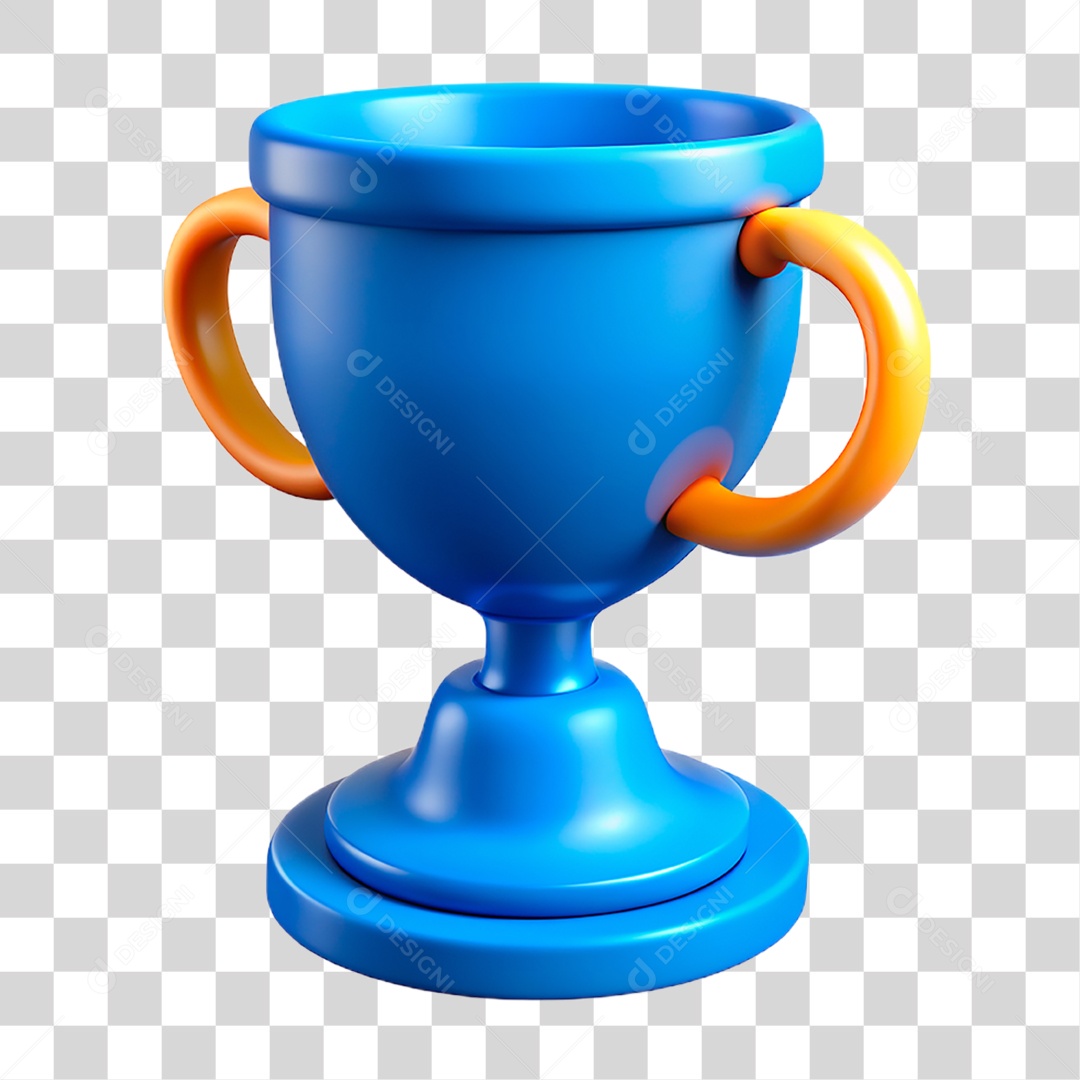 Blue Transparent PNG Trophy