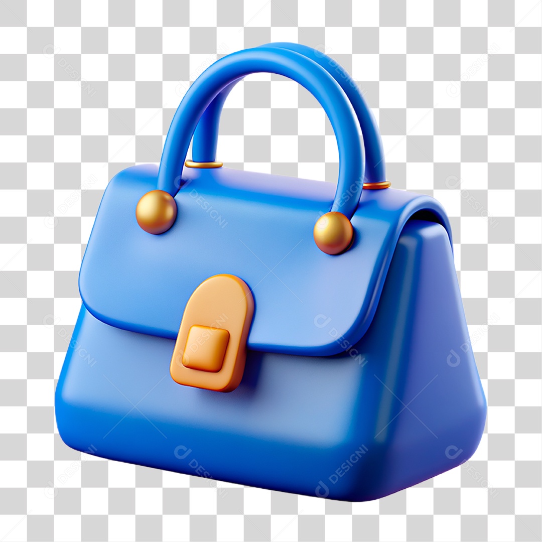 Bolsa Azul PNG Transparente