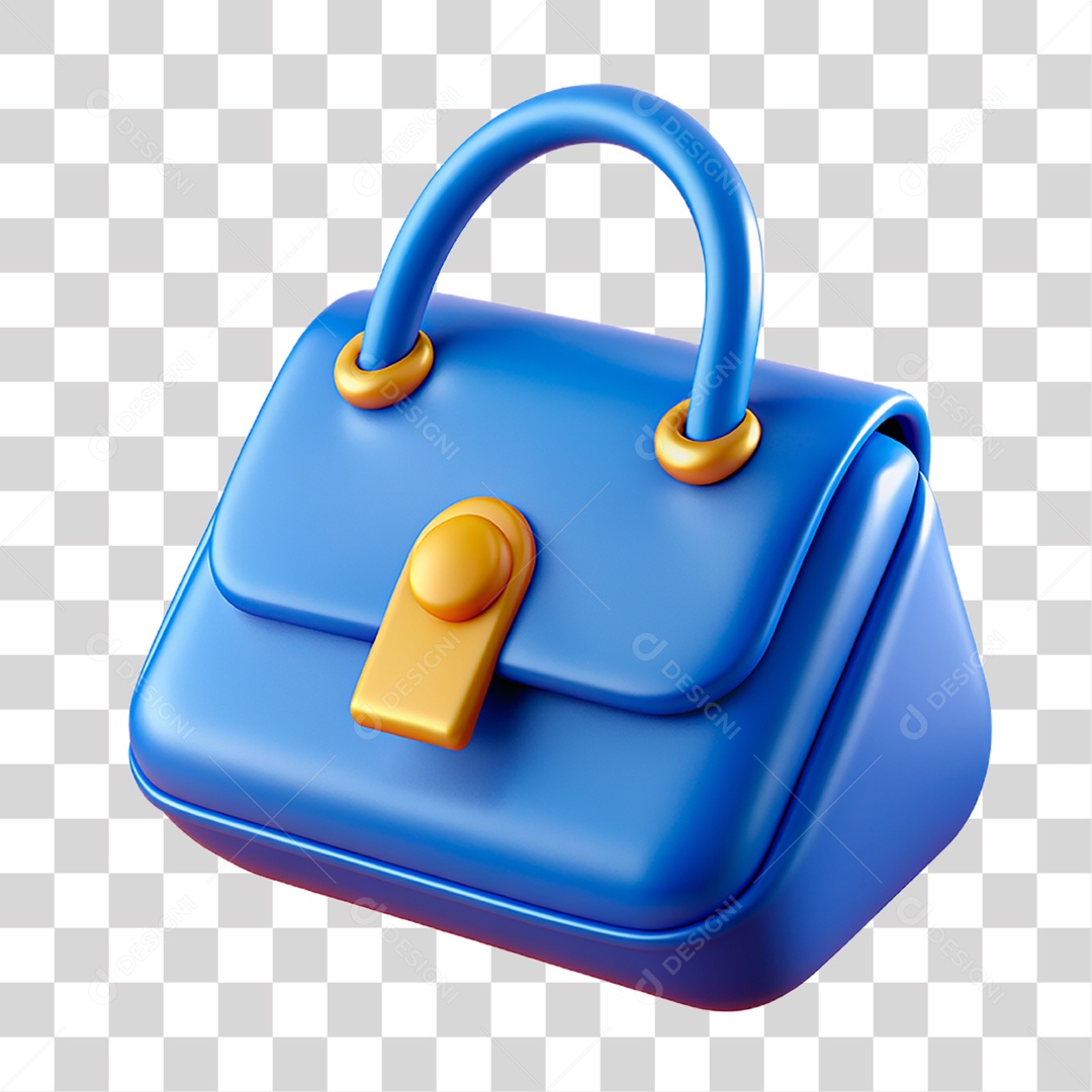 Bolsa Azul PNG Transparente