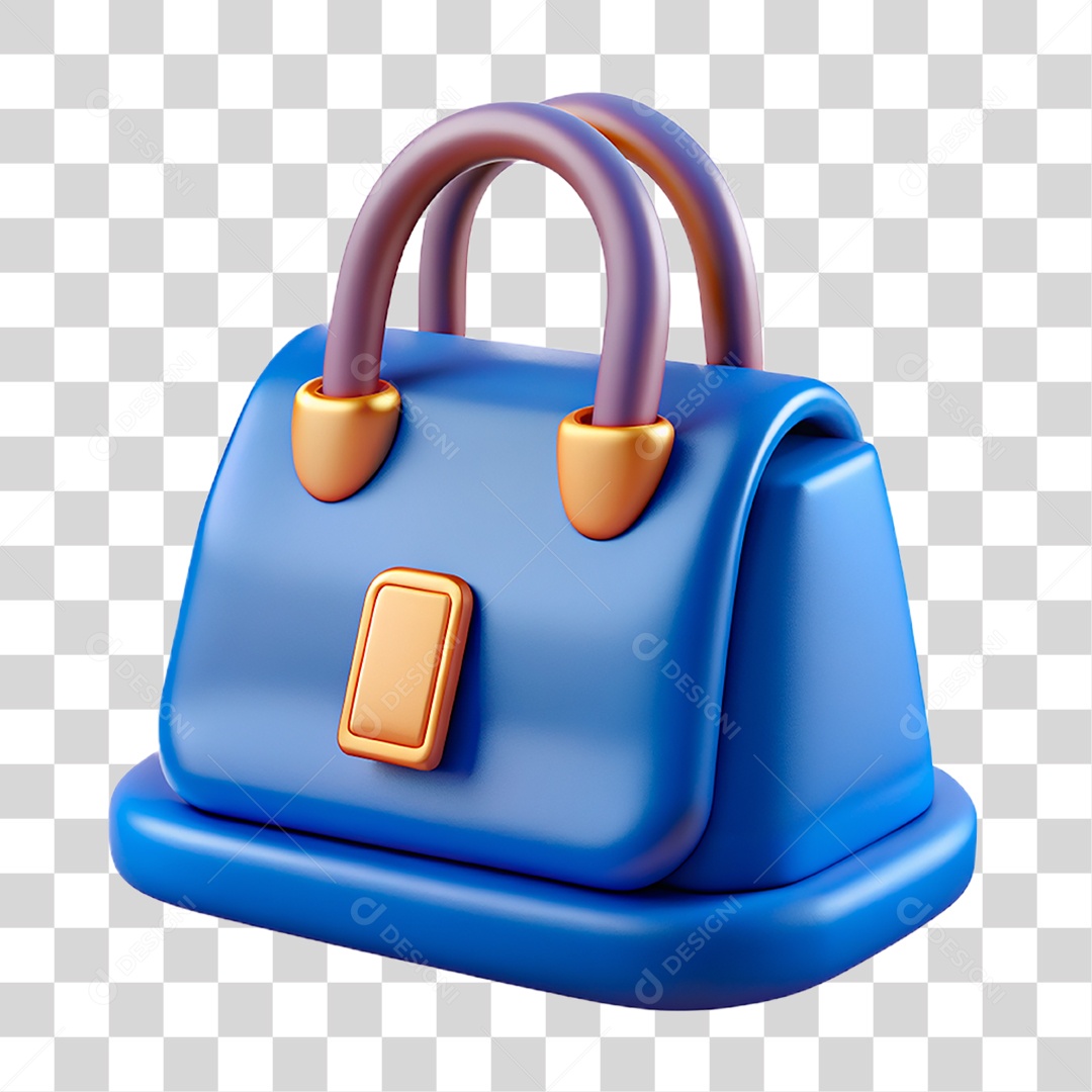 Bolsa Azul PNG Transparente