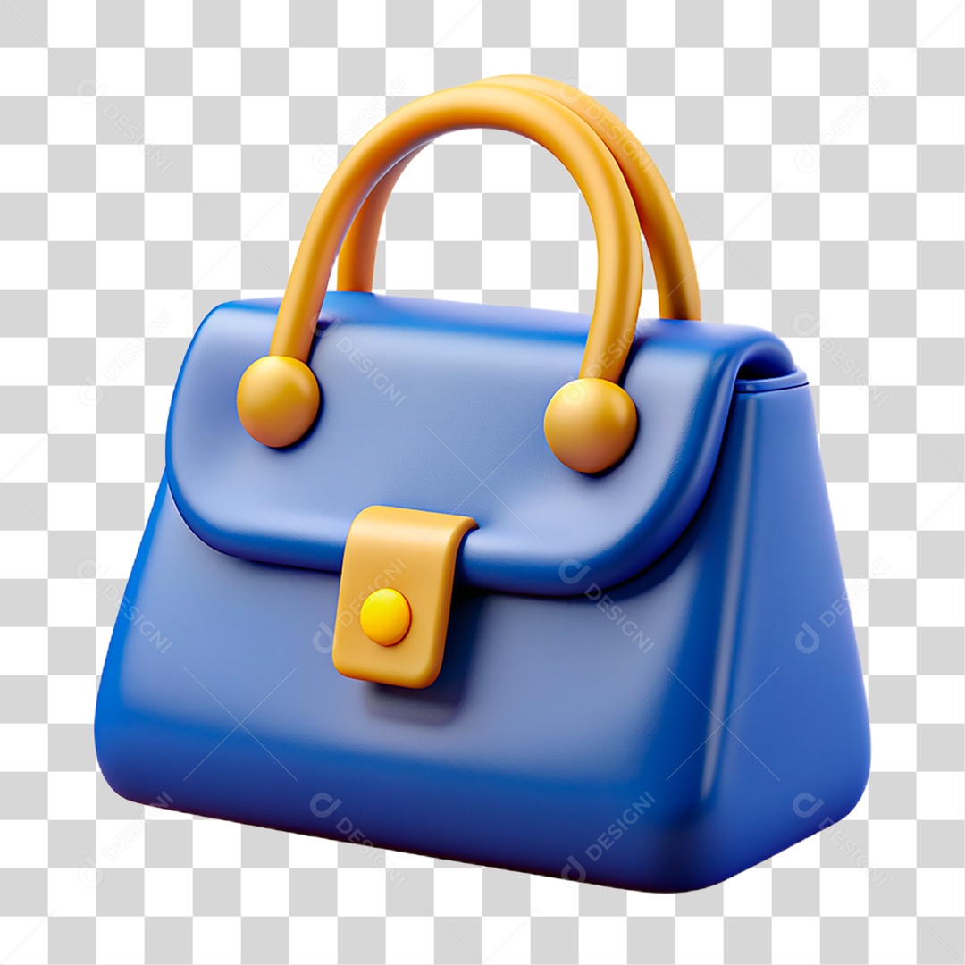 Bolsa Azul PNG Transparente