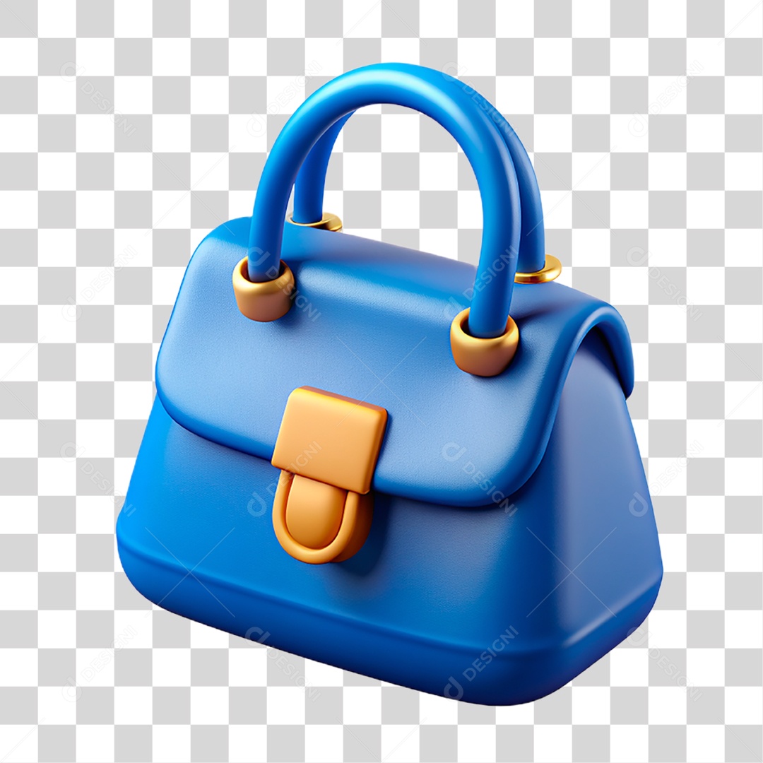 Bolsa Azul PNG Transparente