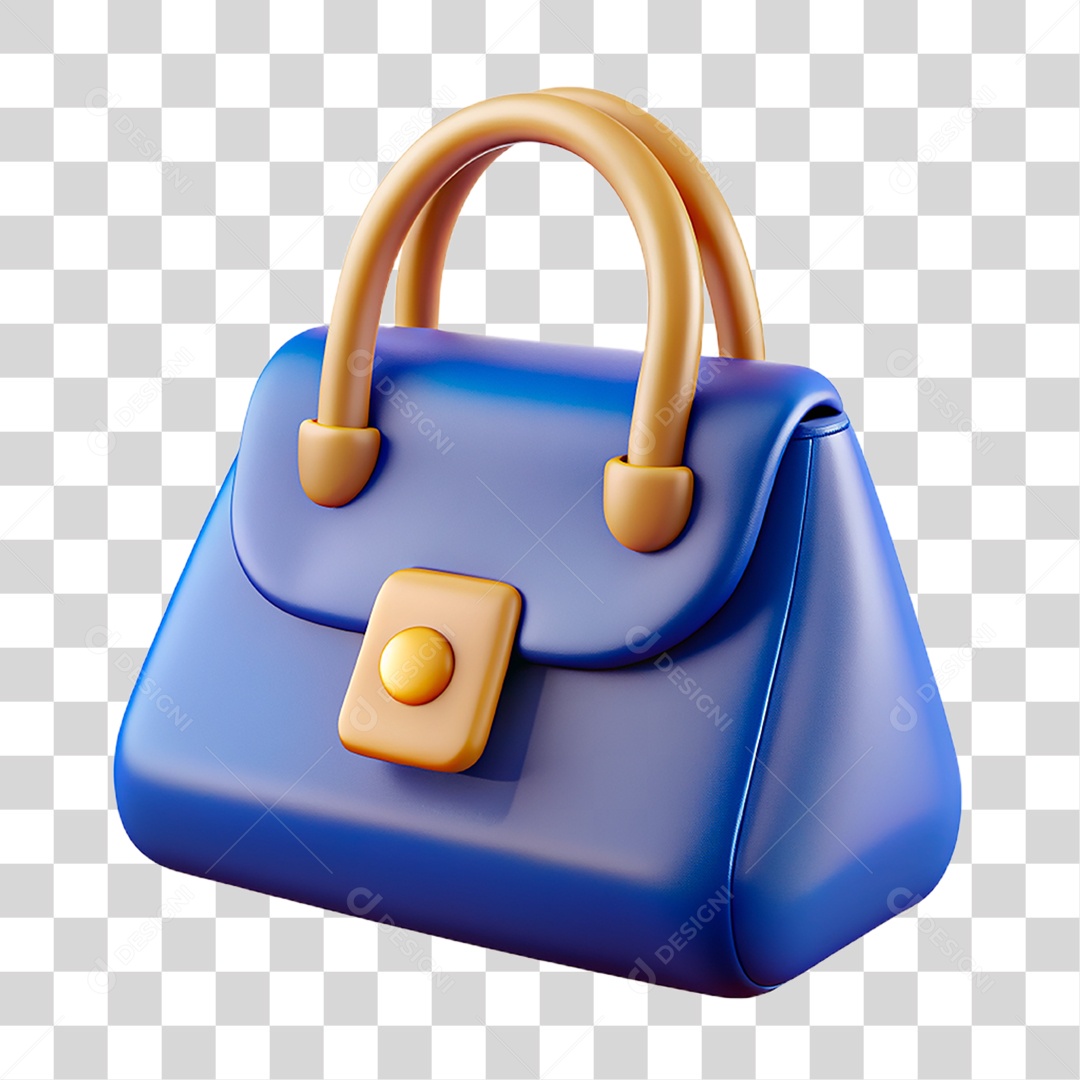 Bolsa Azul PNG Transparente