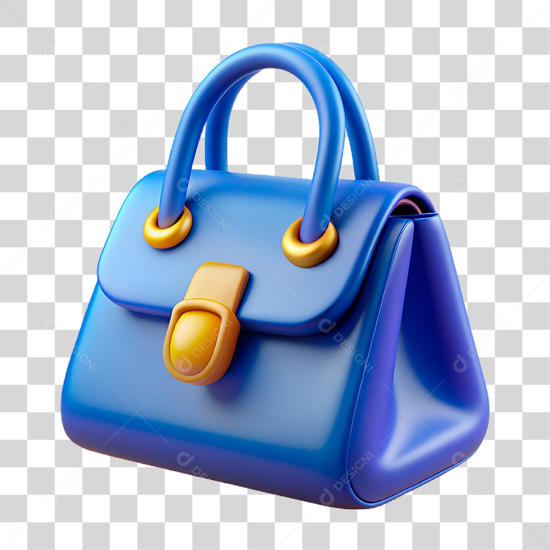Bolsa Azul PNG Transparente