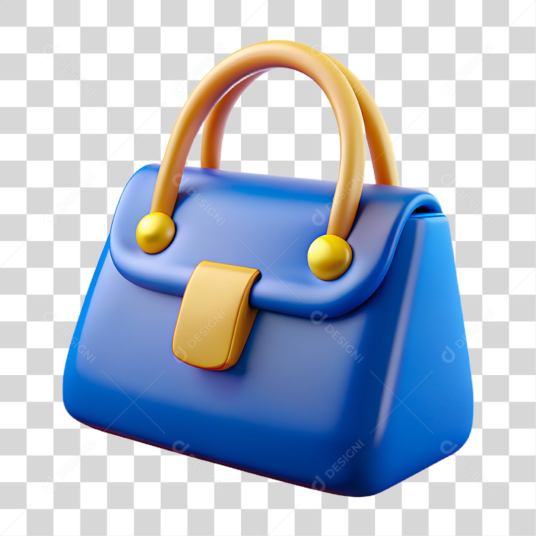 Bolsa Azul PNG Transparente