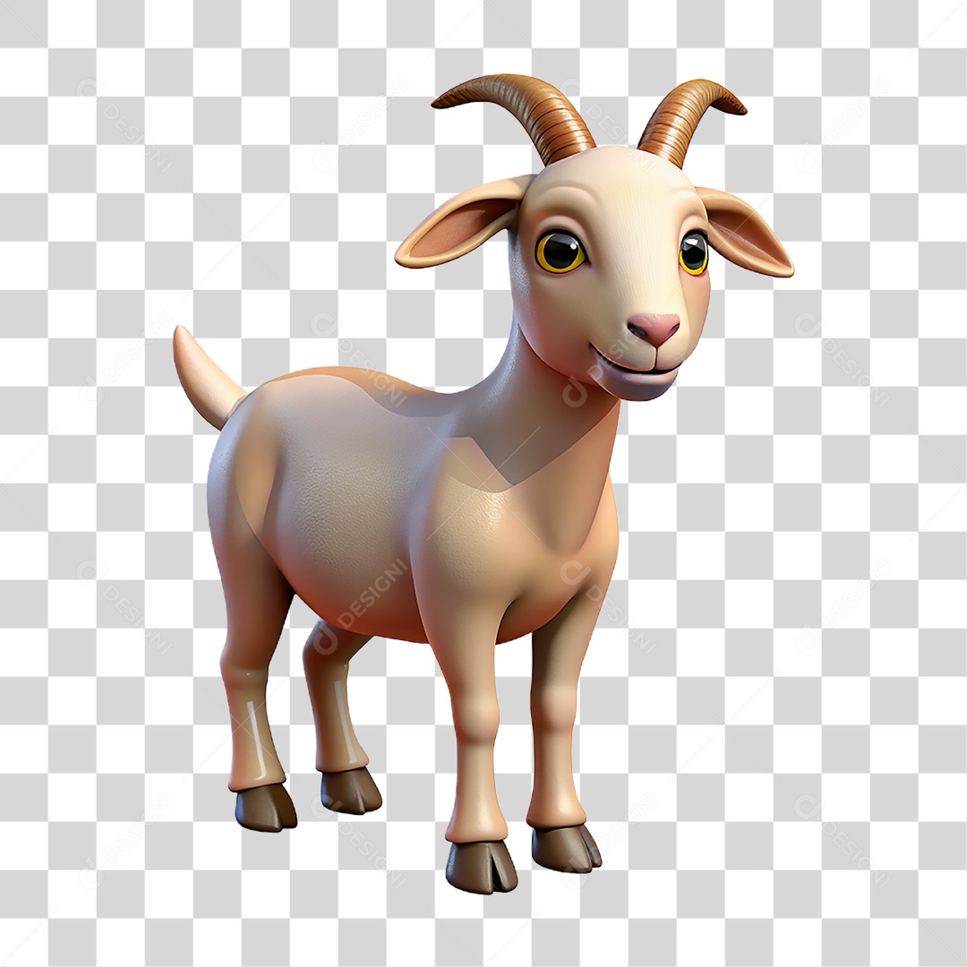 Cabra Branca PNG Transparente