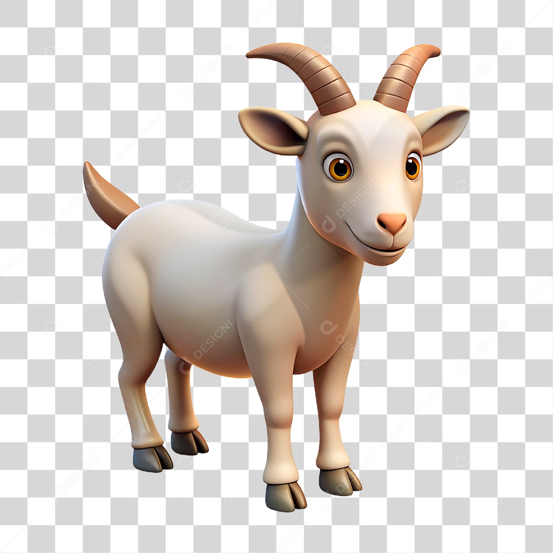 Cabra Branca PNG Transparente