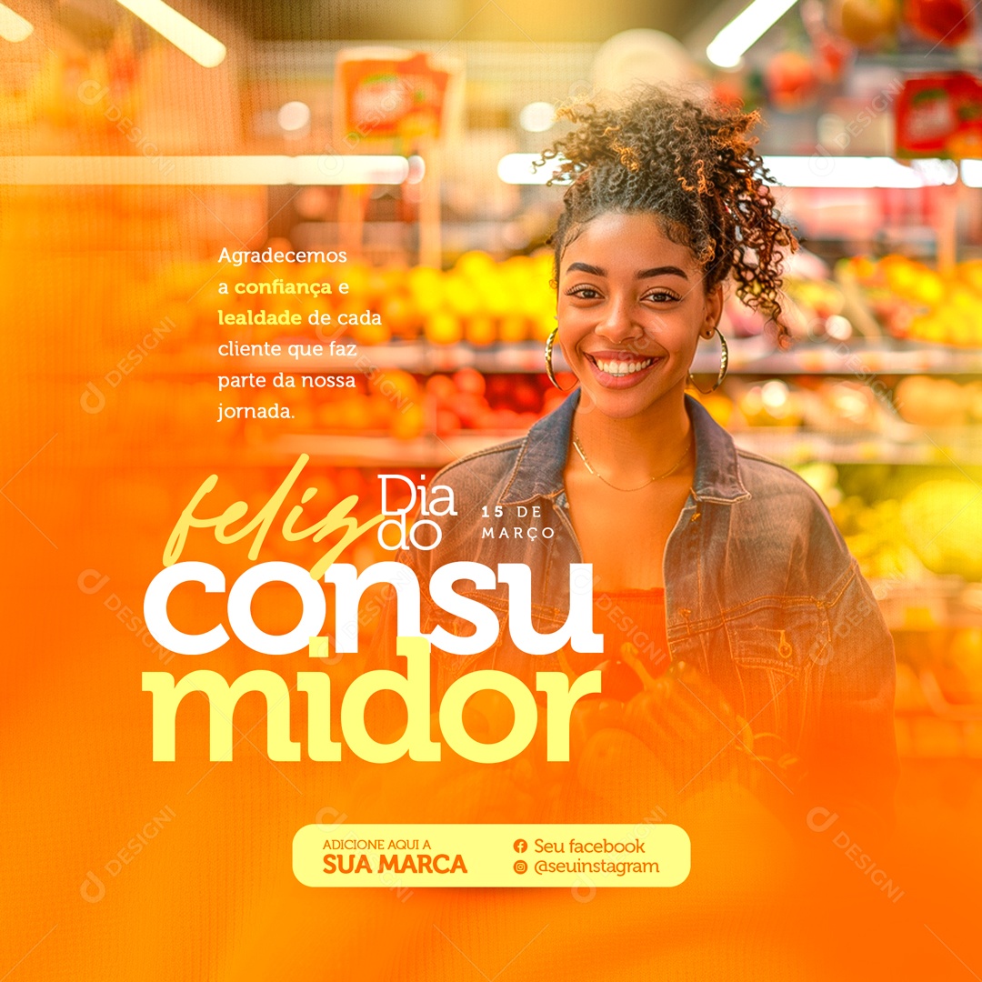 Feliz Dia Do Consumidor 15 de Março Social Media PSD Editável