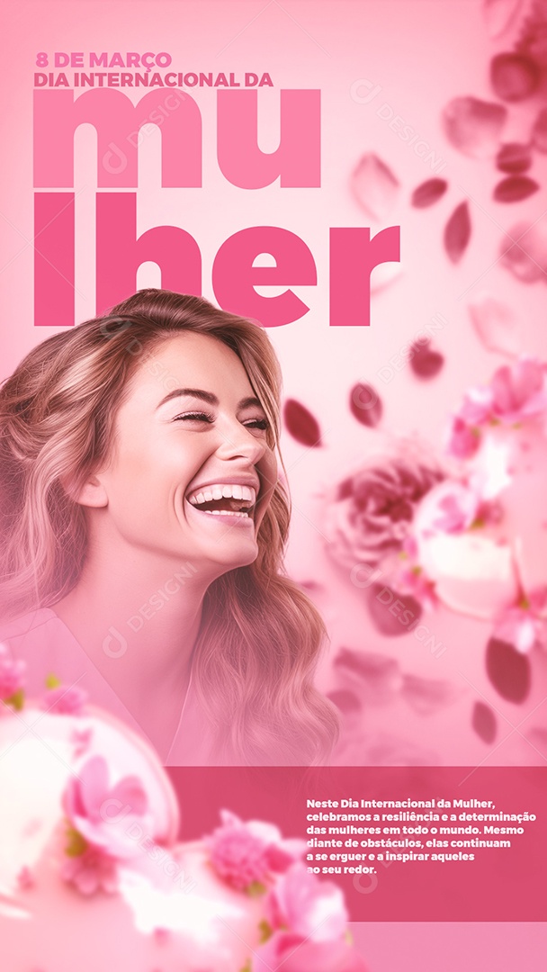Story Dia Internacional das Mulheres 8 de Março Social Media PSD Editável
