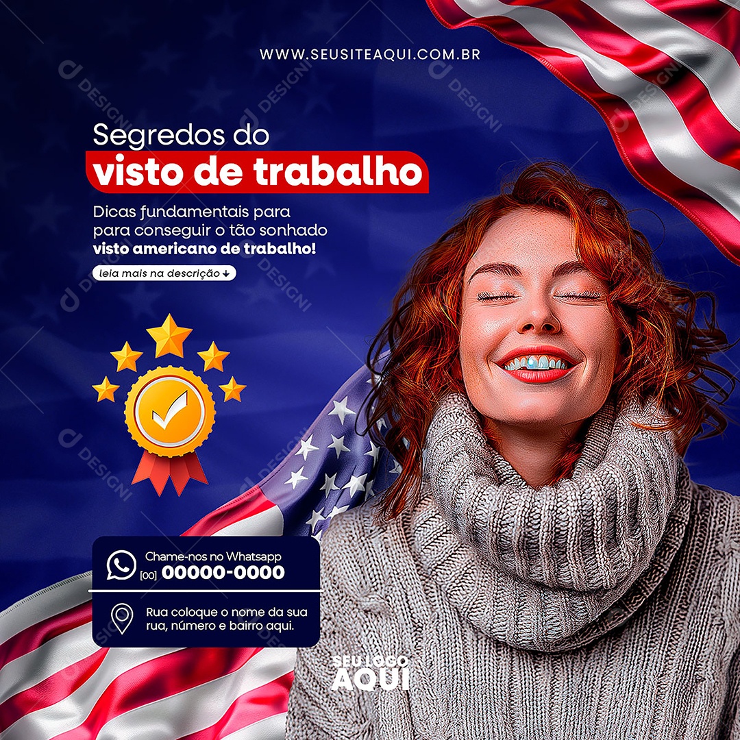 Visa Social Media PSD Editável
