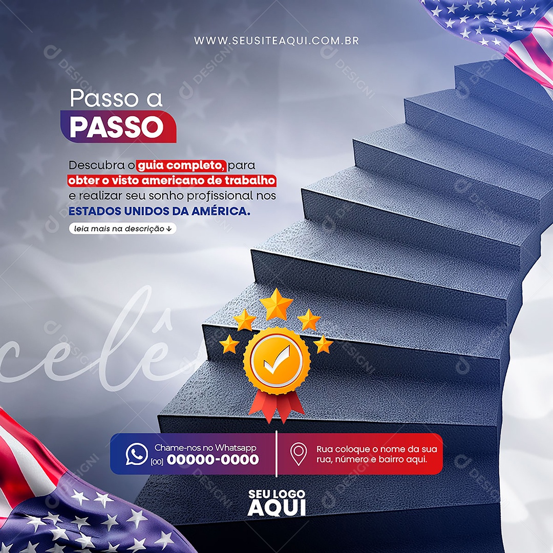 Visa Social Media PSD Editável