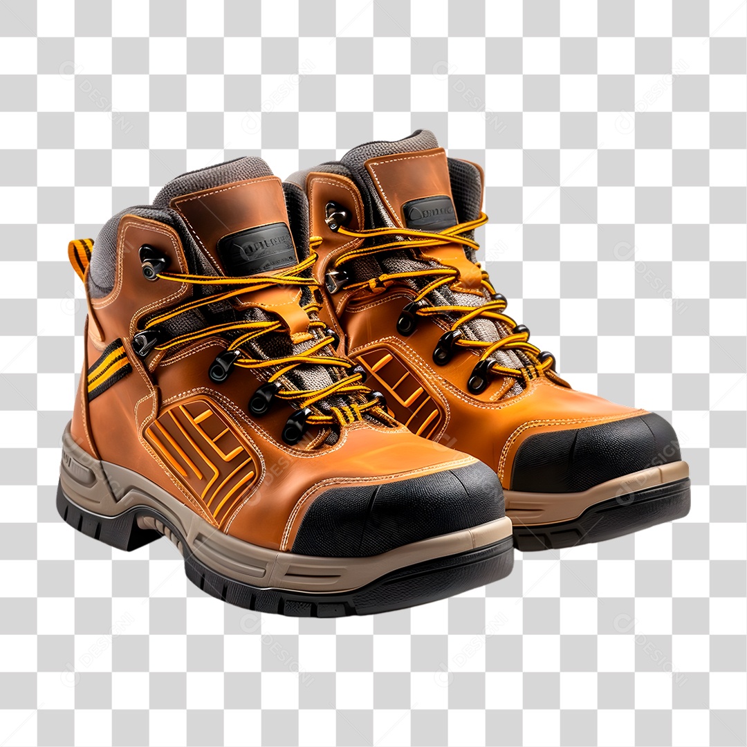 Bota de Couro PNG Transparente