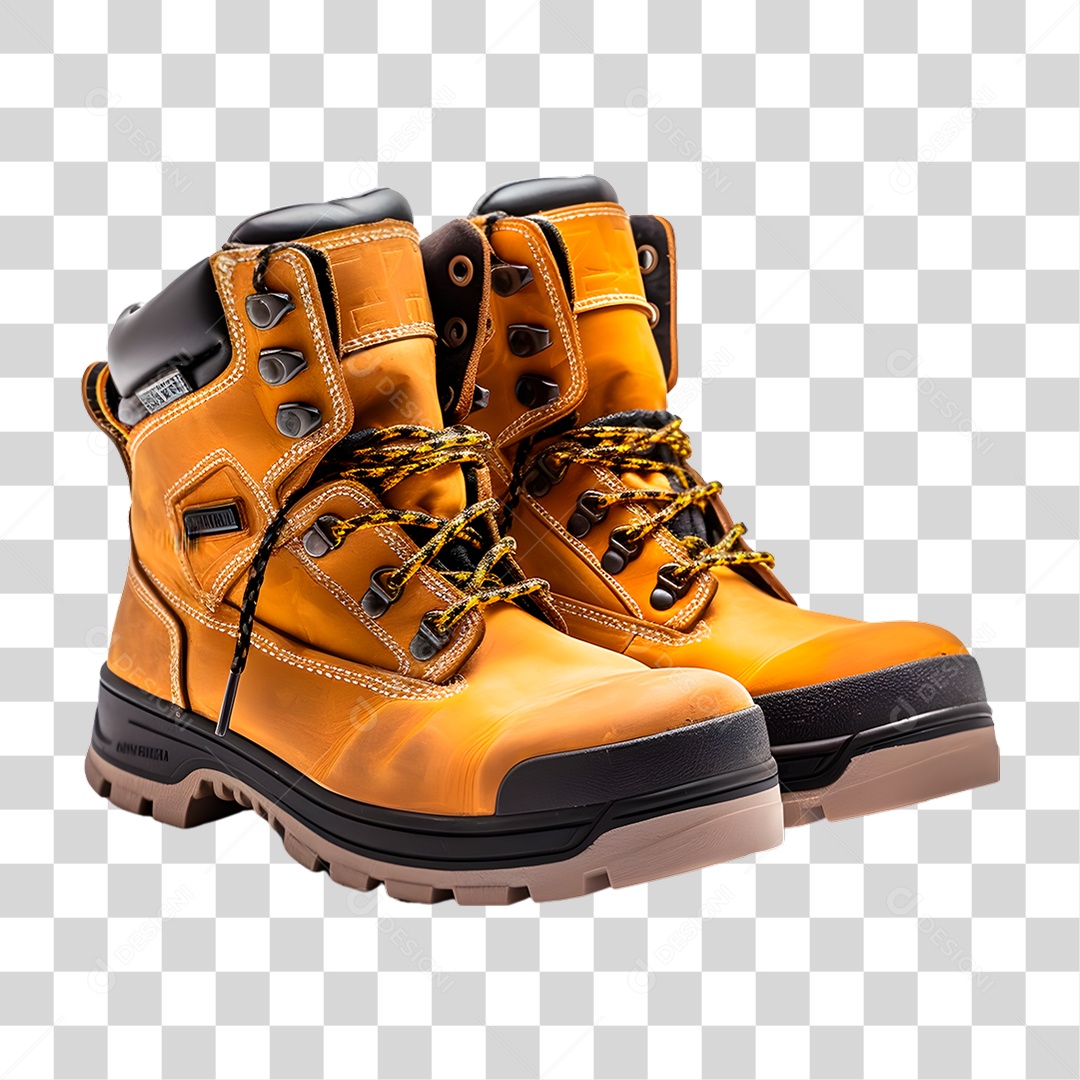 Bota de Couro PNG Transparente