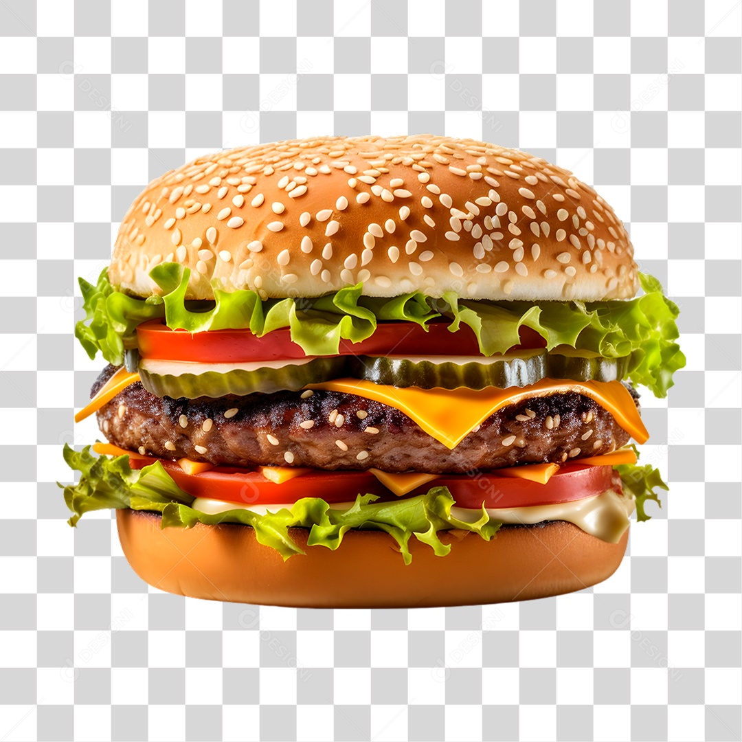 Hambúrguer PNG Transparente