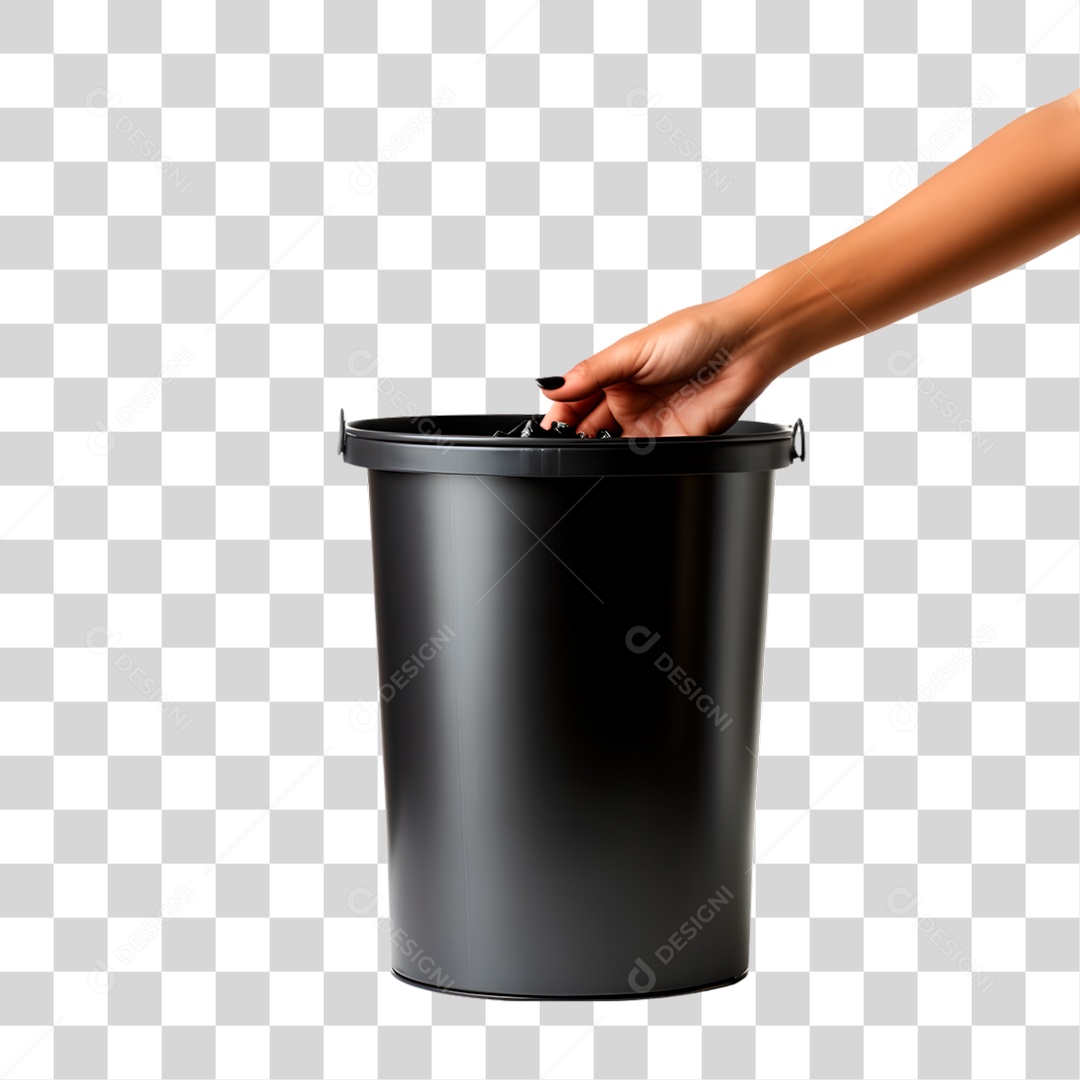 Transparent PNG Black Bucket