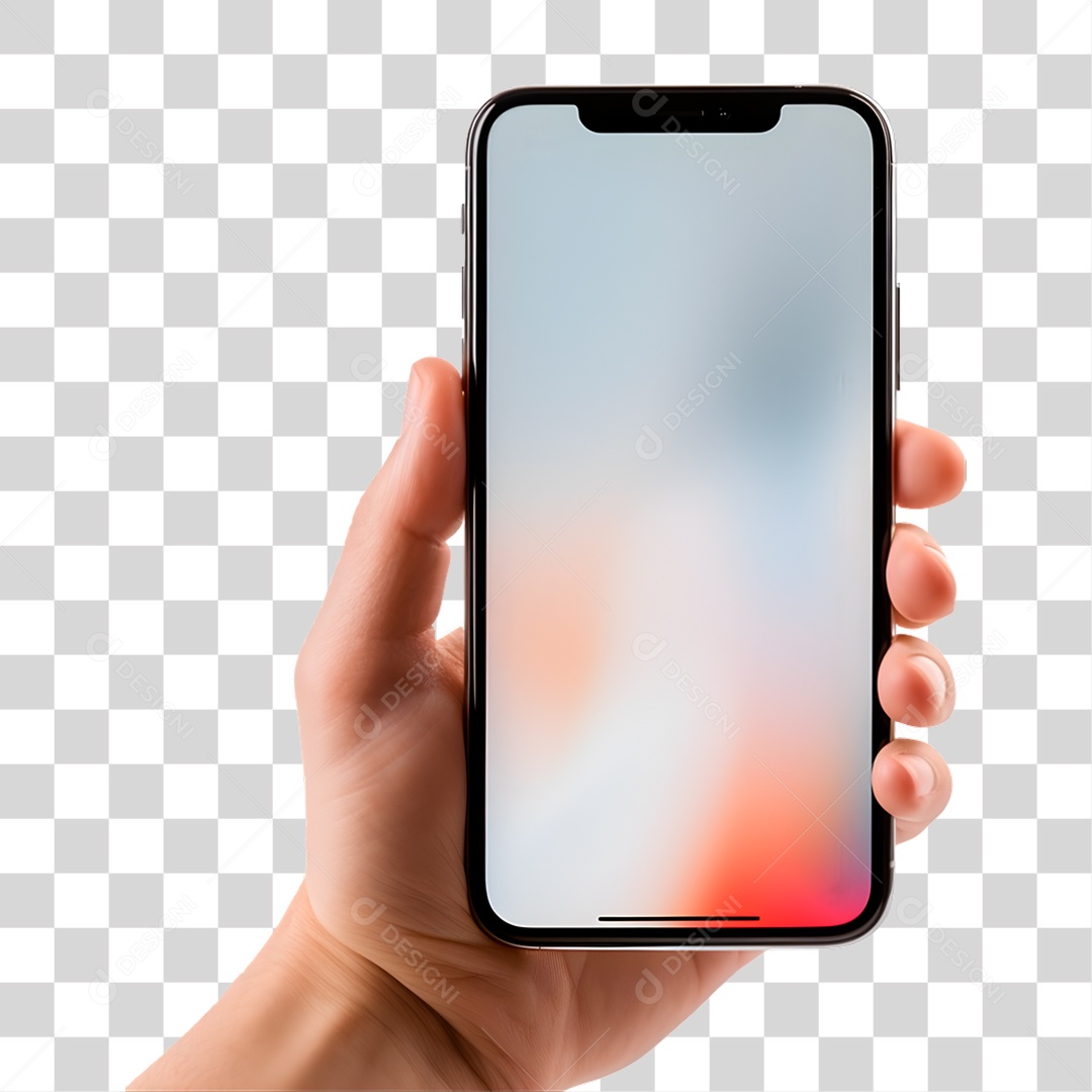 Mão Segurando Celular PNG Transparente