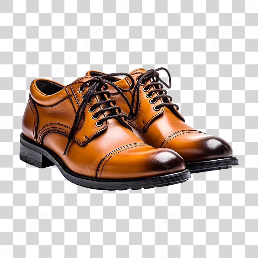 Bota de Couro PNG Transparente