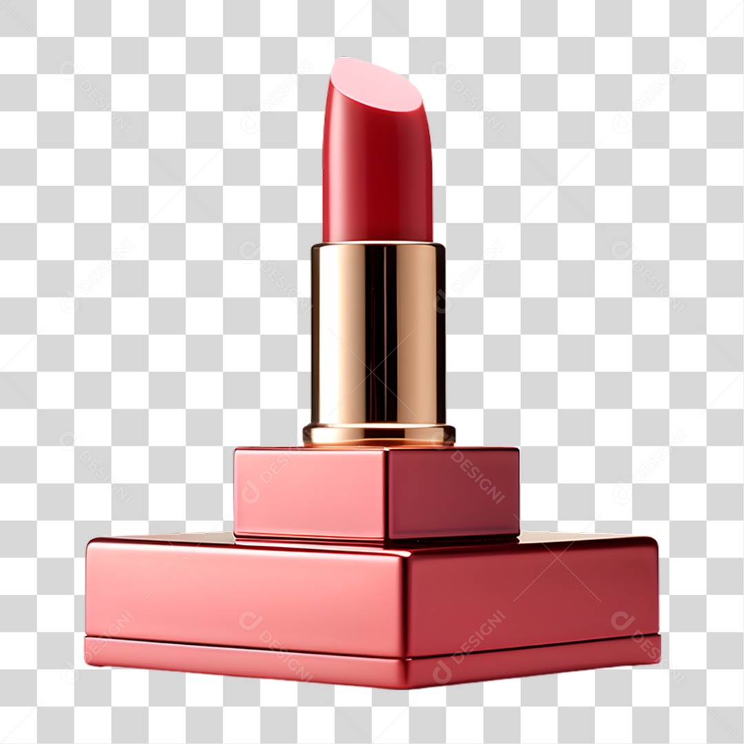 Batom Vermelho PNG Transparente
