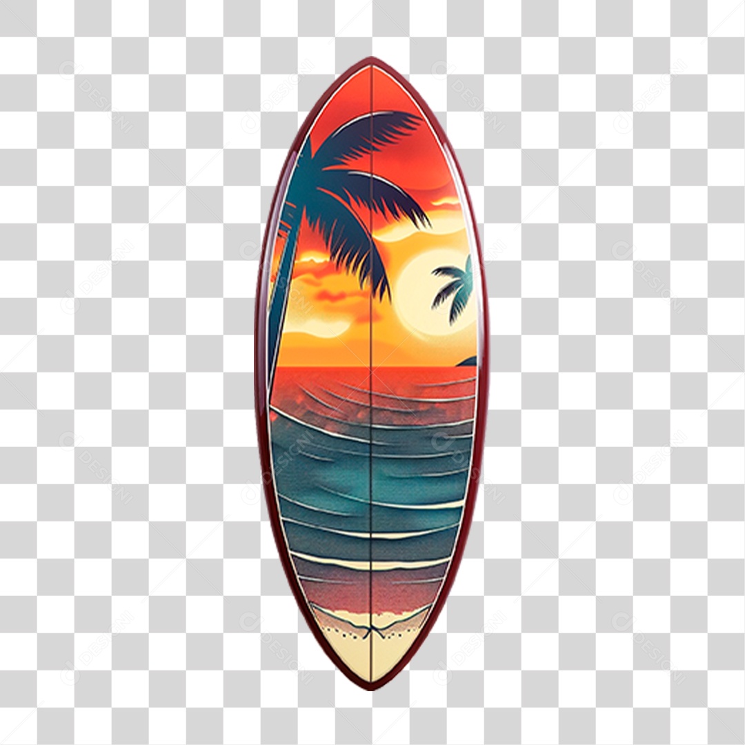 Prancha de Surf PNG Transparente