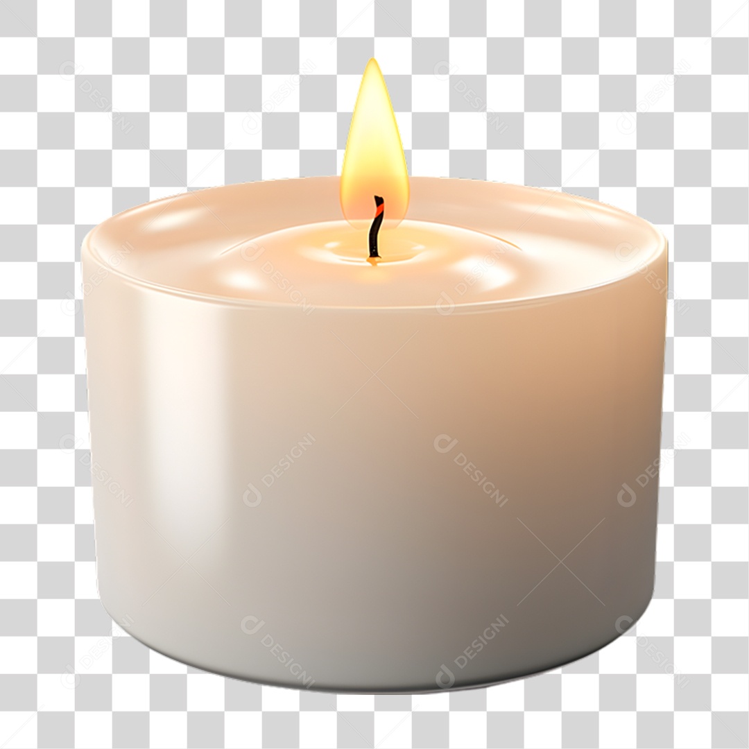 Vela Acessa PNG Transparente