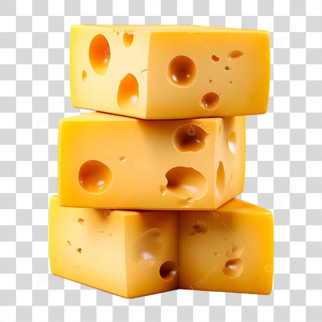 Fatia de Queijo PNG Transparente