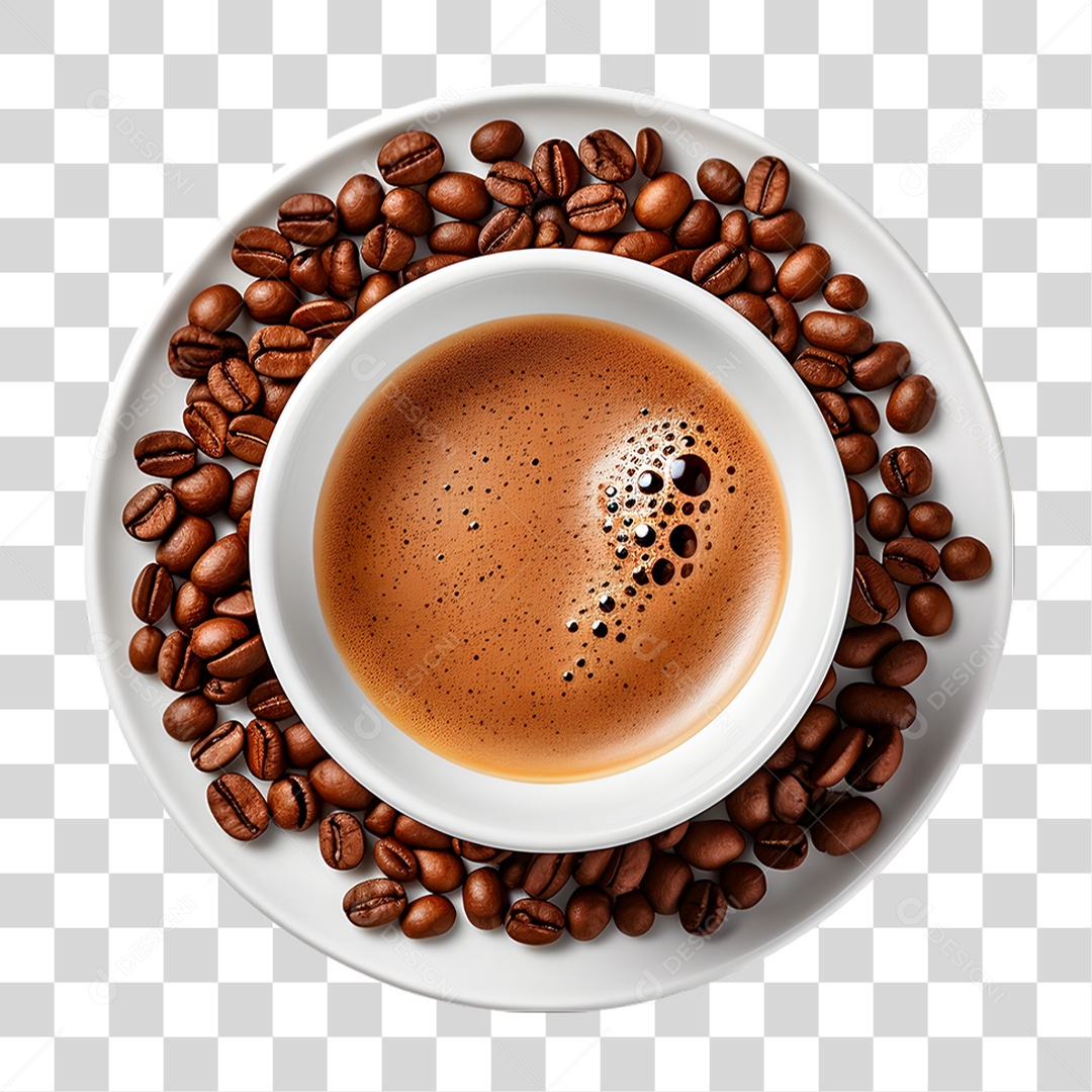 Grãos de Café PNG Transparente