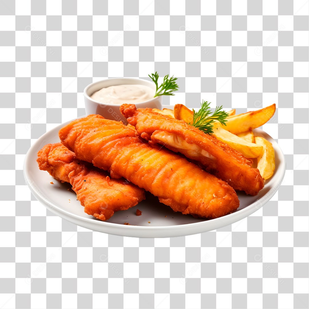 Frango Empanado PNG Transparente