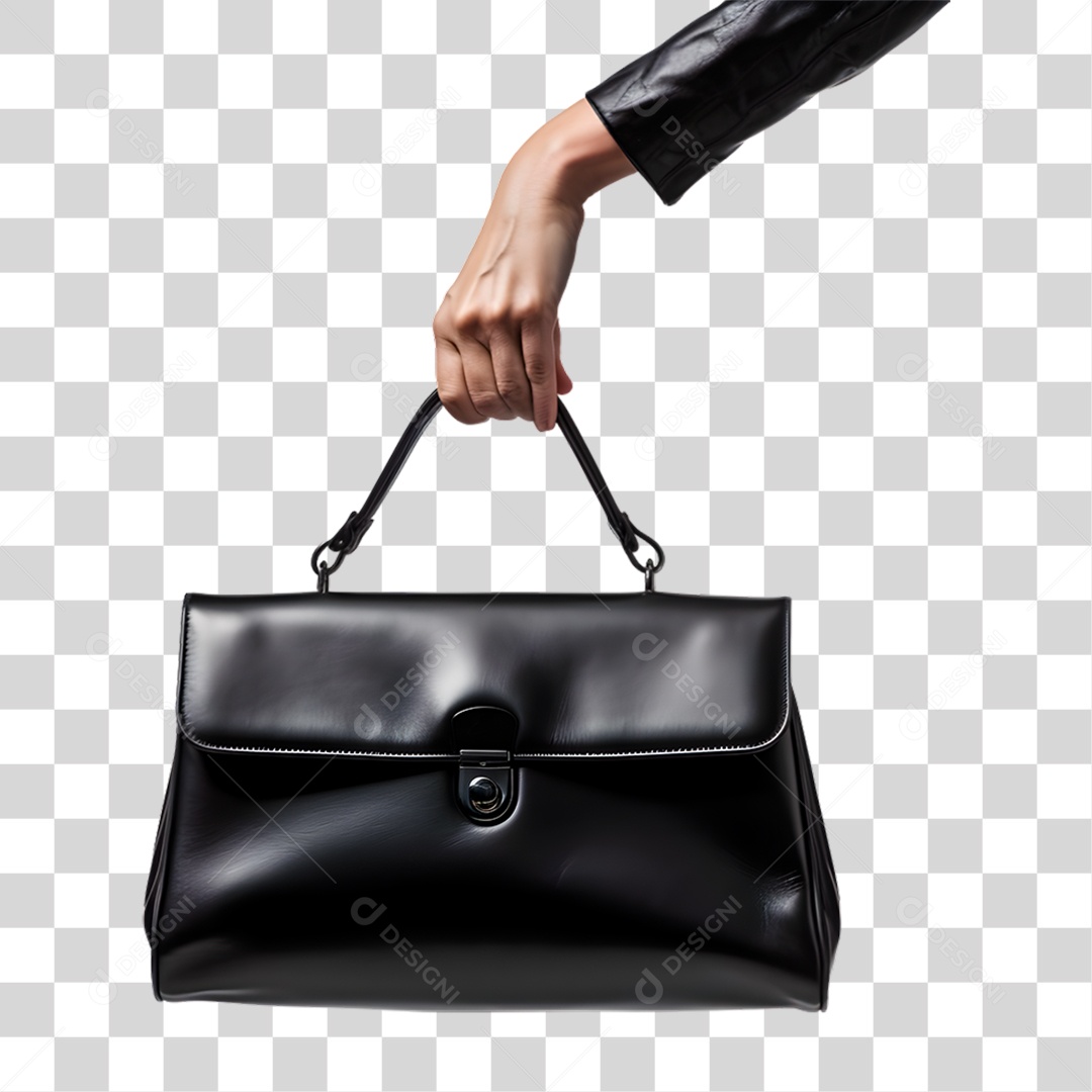 Mão Segurando Bolsa PNG Transparente