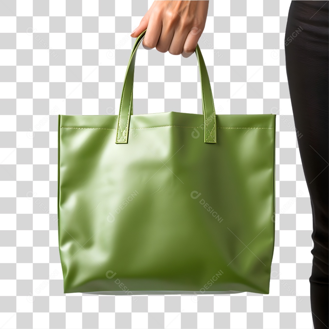 Mão Segurando Sacola PNG Transparente