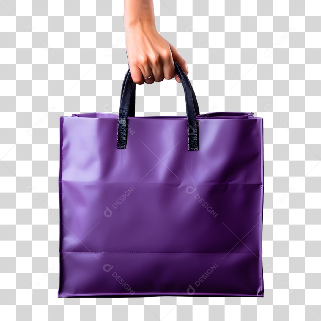 Mão Segurando Sacola PNG Transparente