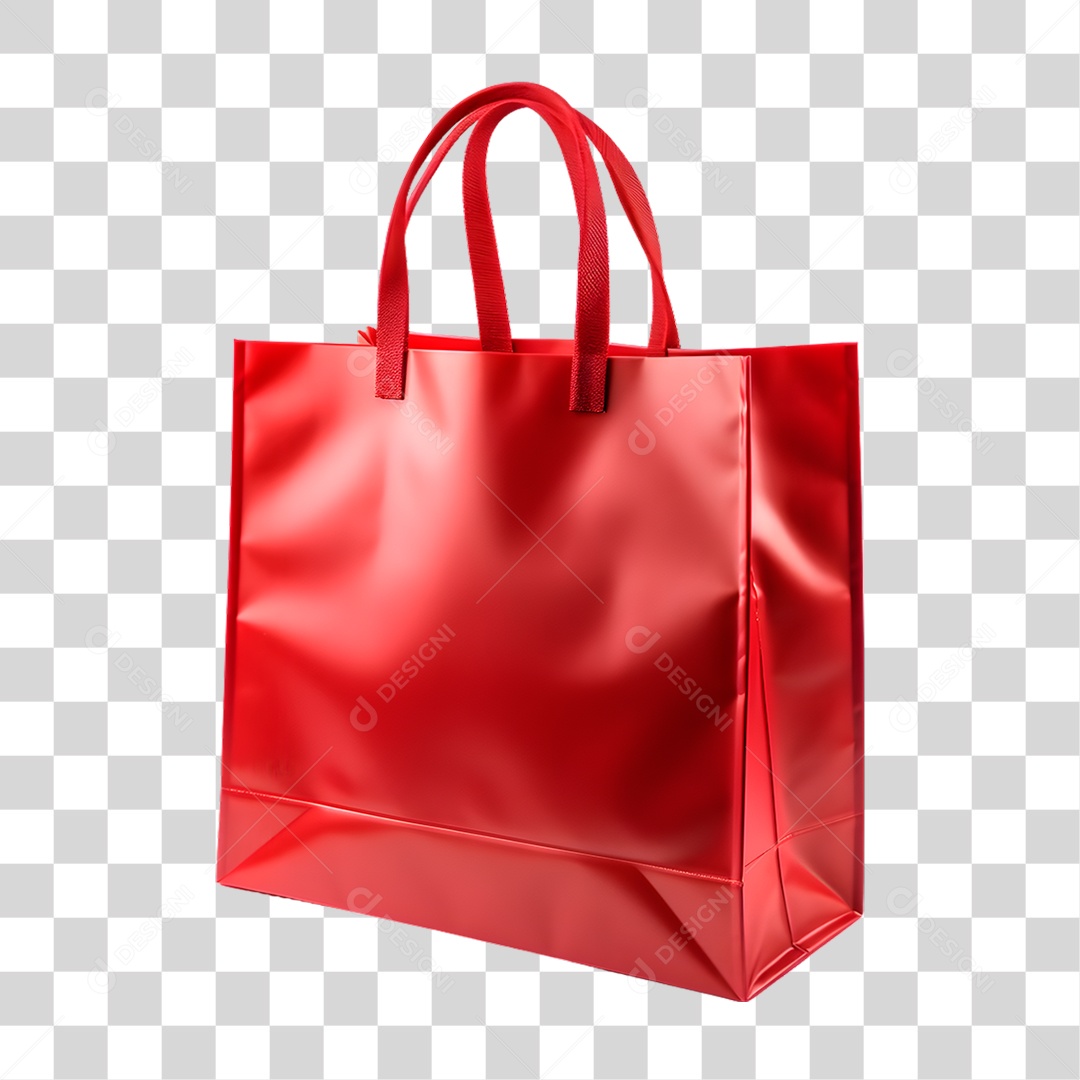 Sacola Vermelha PNG Transparente