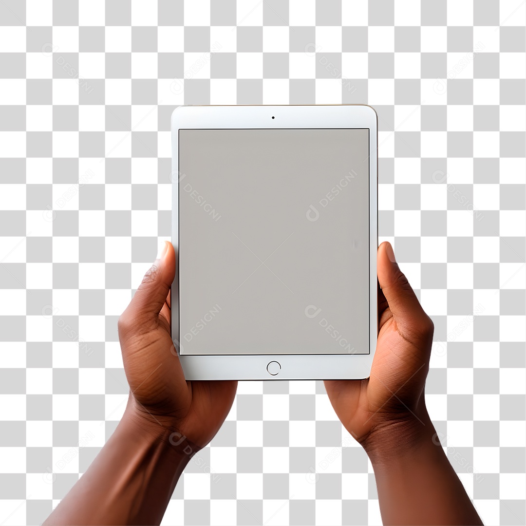 Mão Segurando Tablet PNG Transparente