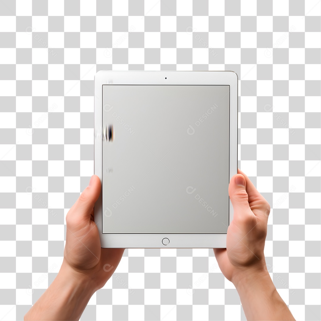 Mão Segurando Tablet PNG Transparente