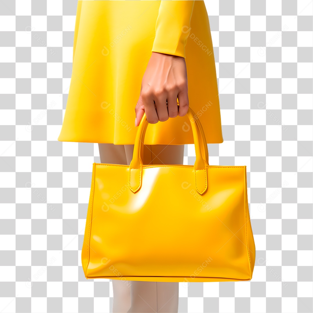 Mão Segurando Bolsa PNG Transparente