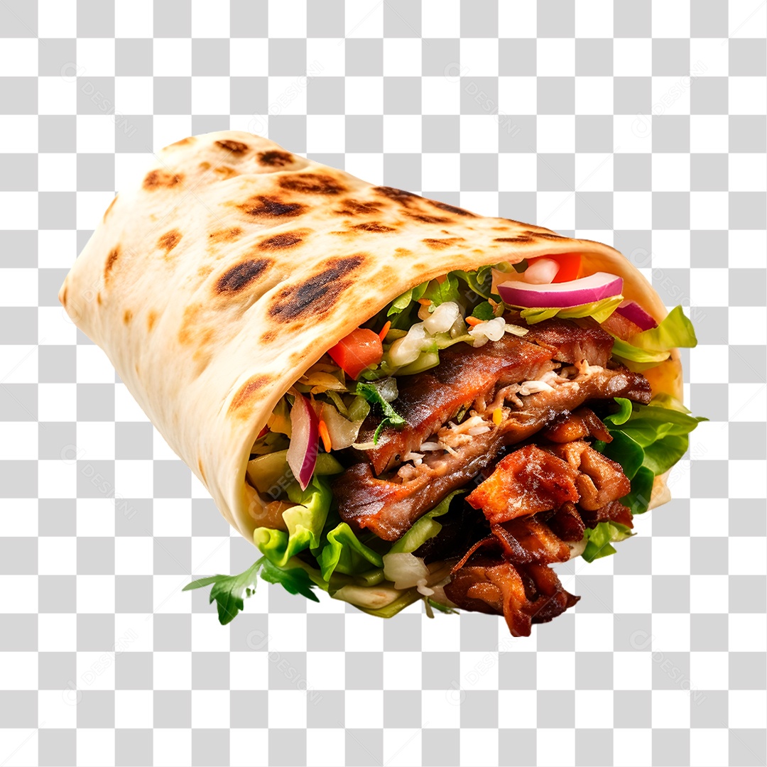 Tapioca Recheada PNG Transparente