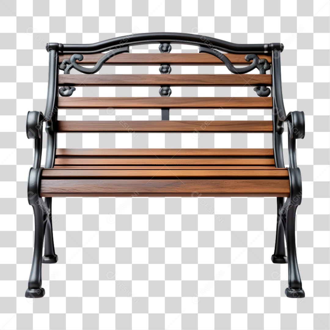 Banco de Madeira PNG Transparente