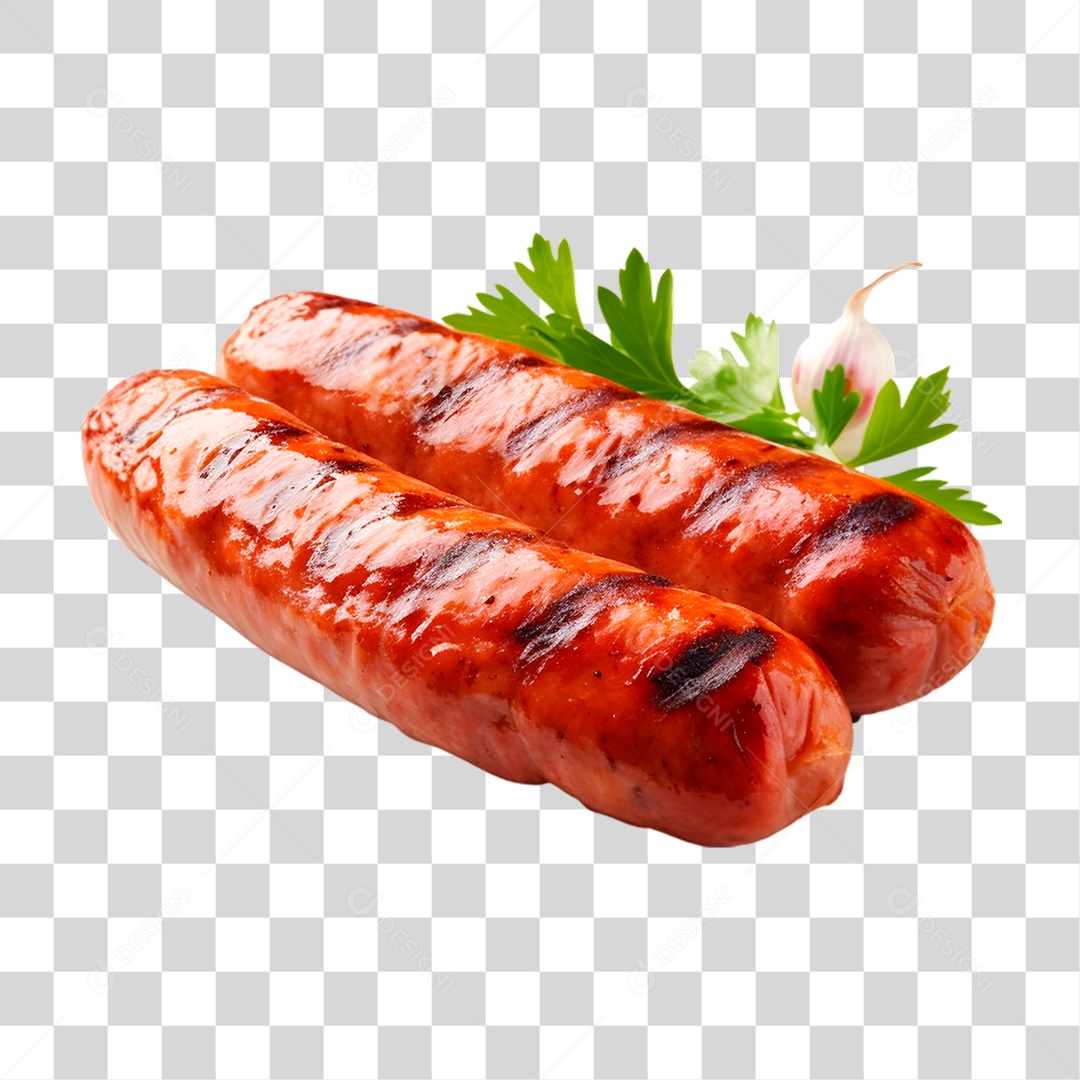 Linguiça Grelhada PNG Transparente