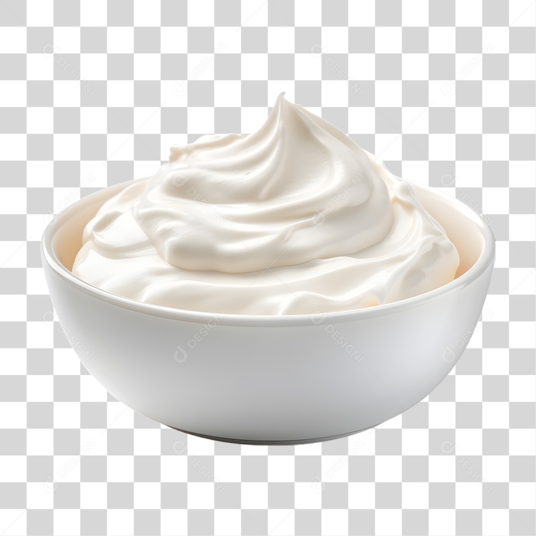 Tigela de Chantilly PNG Transparente