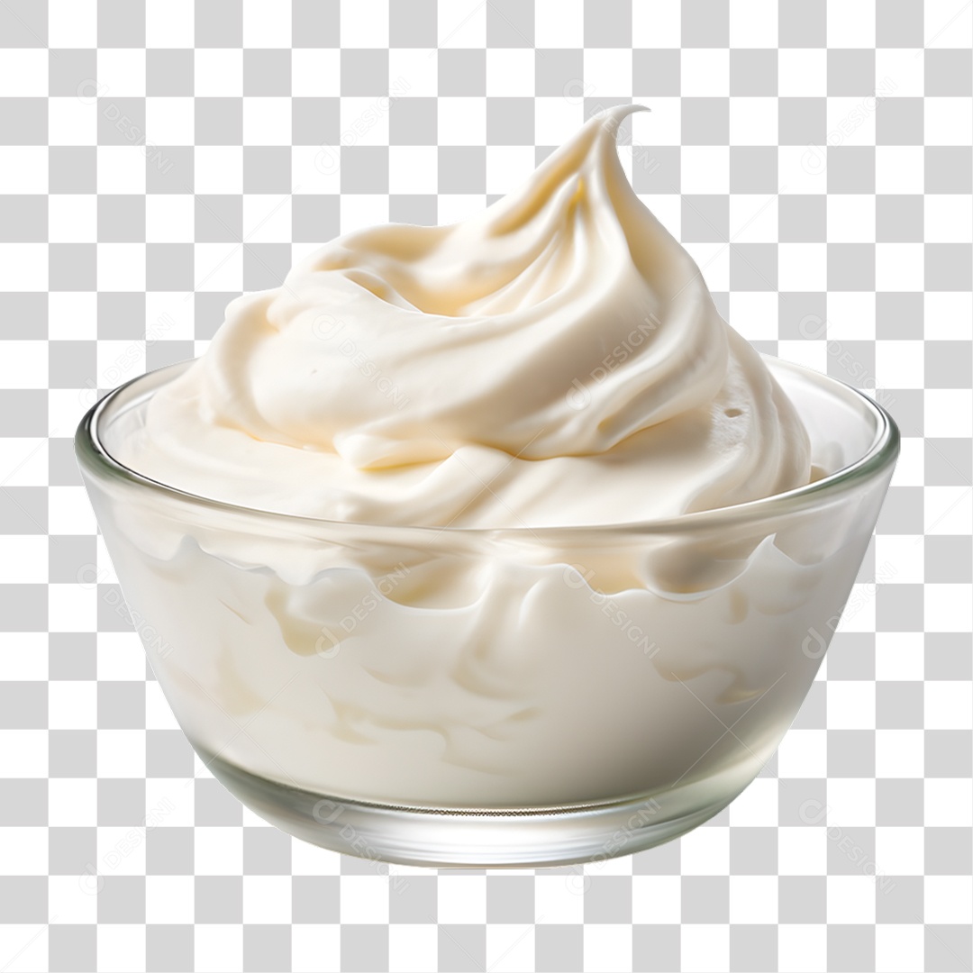 Tigela de Chantilly PNG Transparente