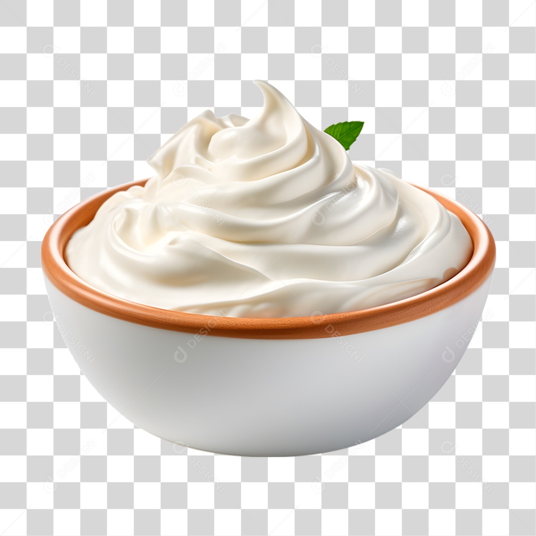 Tigela de Chantilly PNG Transparente